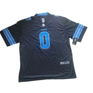 New Detroit Lions Motor City Jahmyr Gibbs #0 Stitched NFL Jersey Men 5XL